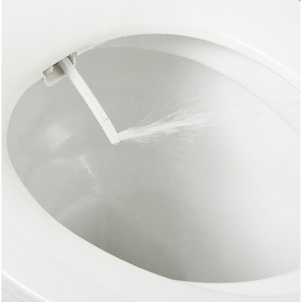 Capac WC japonez cu functie de bideu GOODHOME Timok, inchidere lenta, polipropilena, alb