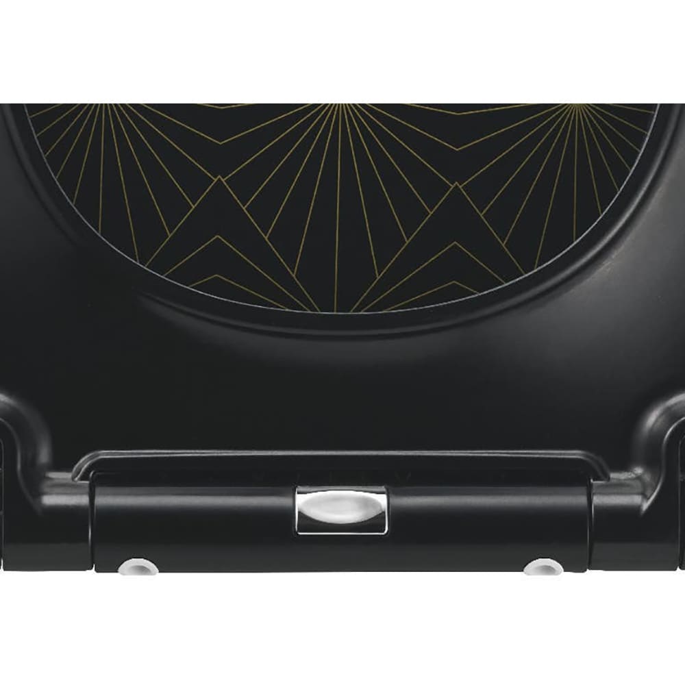 Capac WC GOODHOME Diani, inchidere lenta, plastic, negru/auriu