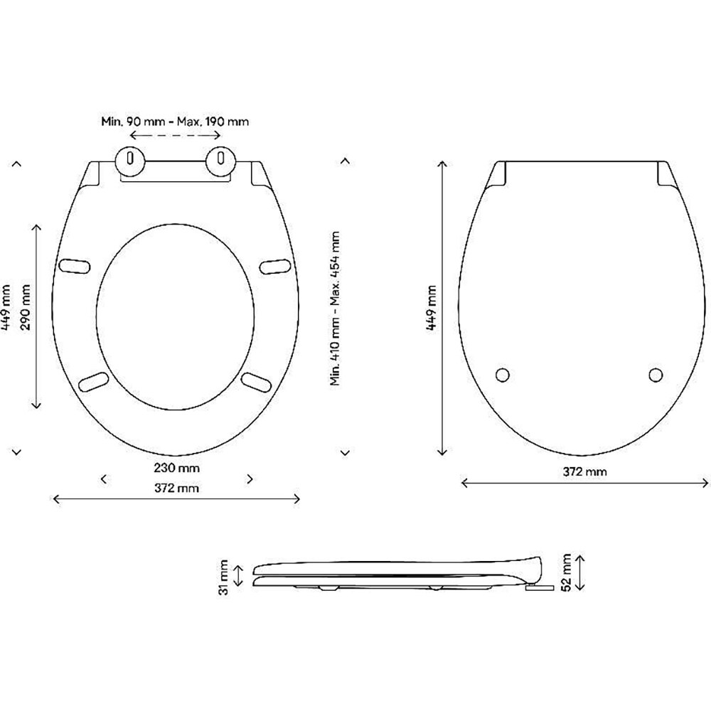Capac WC GOODHOME Diani, inchidere lenta, plastic, verde