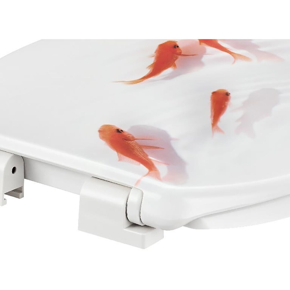 Capac WC GOODHOME Genoa, inchidere lenta, duroplast, model pesti, alb