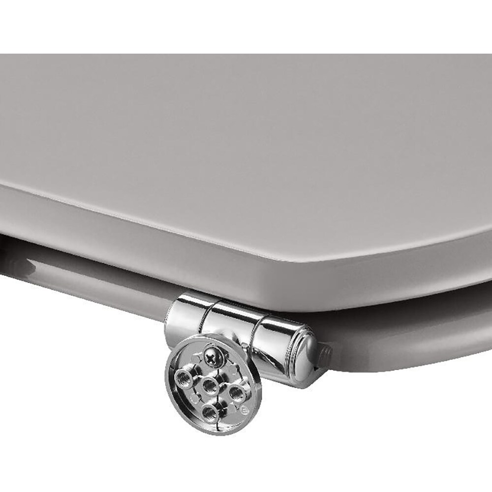 Capac WC GOODHOME Pilica, inchidere lenta, MDF, gri