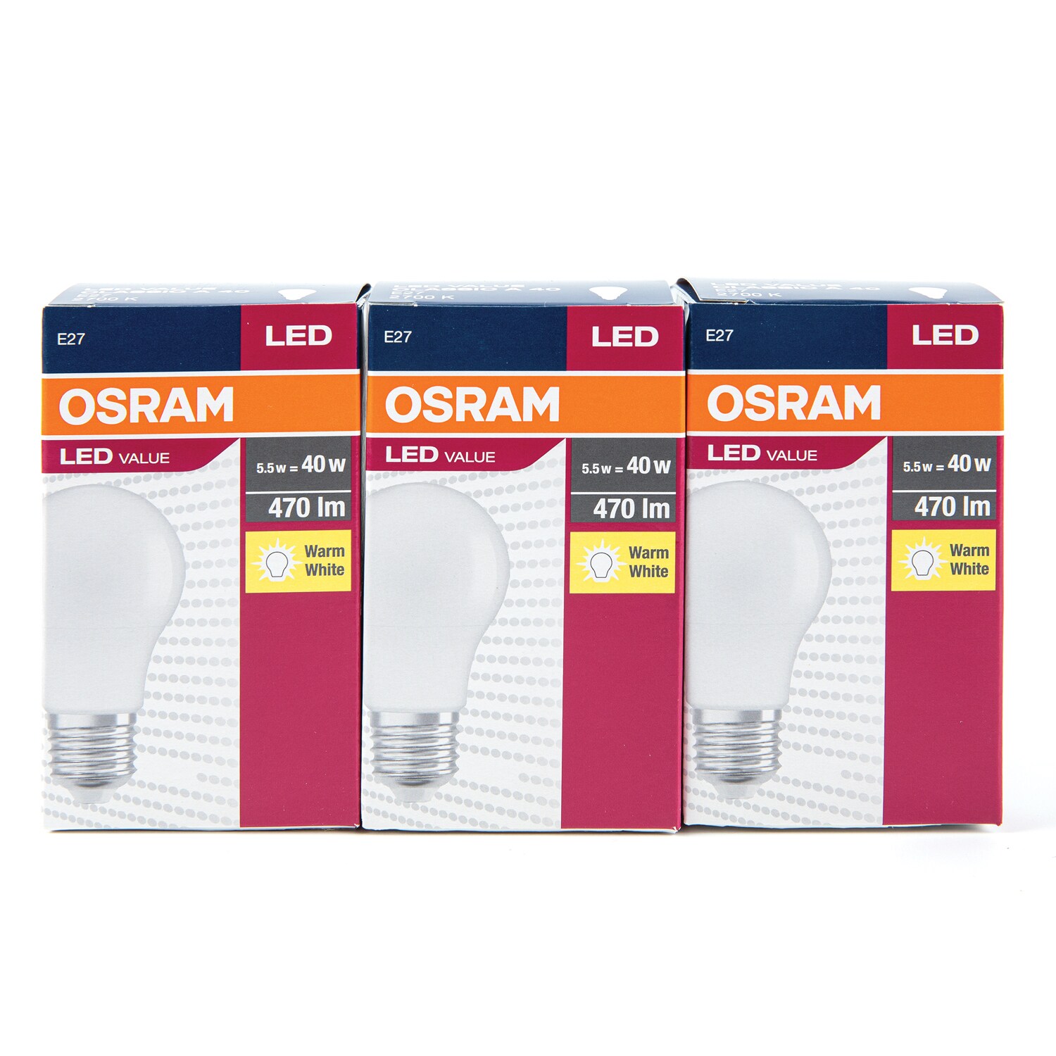 Set 3 buc bec Led Value Cla40 5.5W Osram