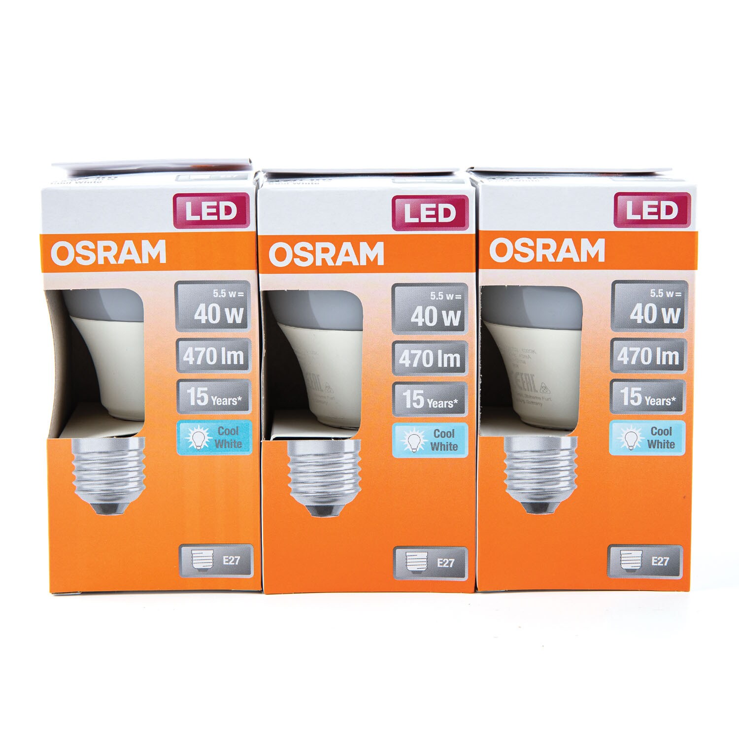 Set 3Buc Bec Led Value Cla40 5.5W Osram