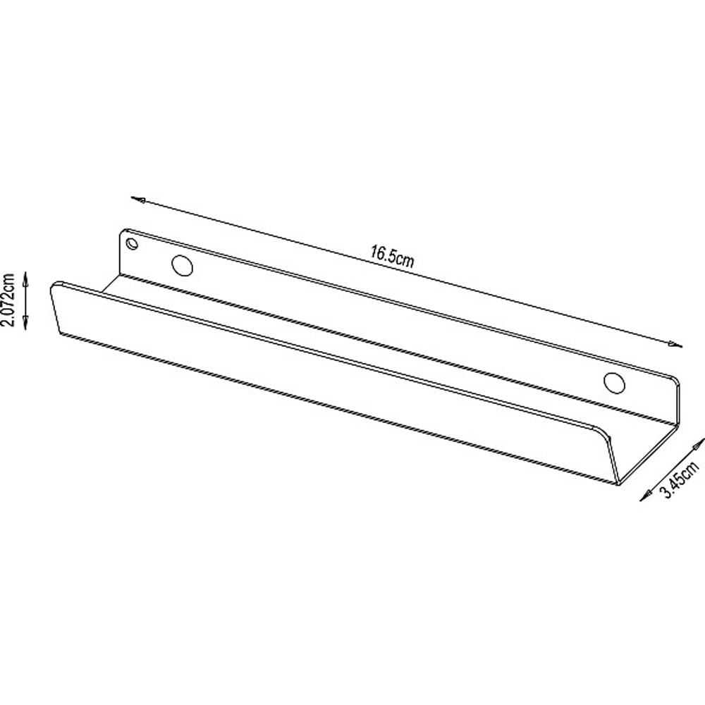 Maner GOODHOME Atomia, otel, 16.5 cm, 2 bucati, negru mat