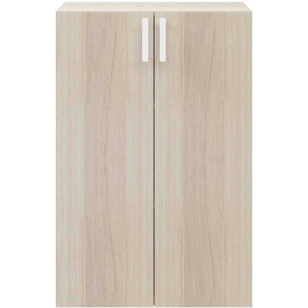 Maner GOODHOME Atomia, otel, 16.5 cm, 2 bucati, alb