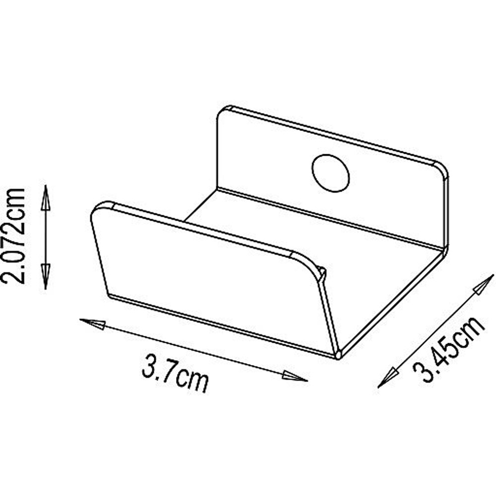 Maner GOODHOME Atomia, otel, 3.7 cm, 2 bucati, gri