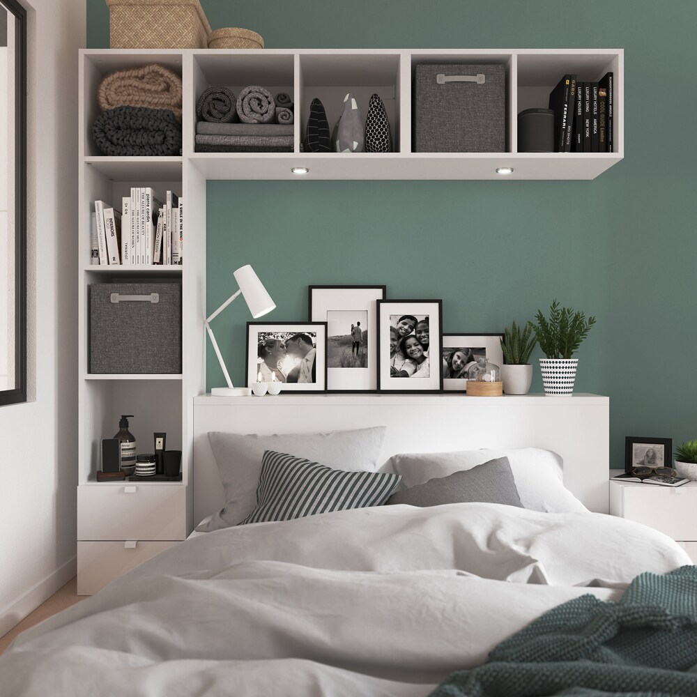 Maner GOODHOME Atomia, otel, 3.7 cm, 2 bucati, alb