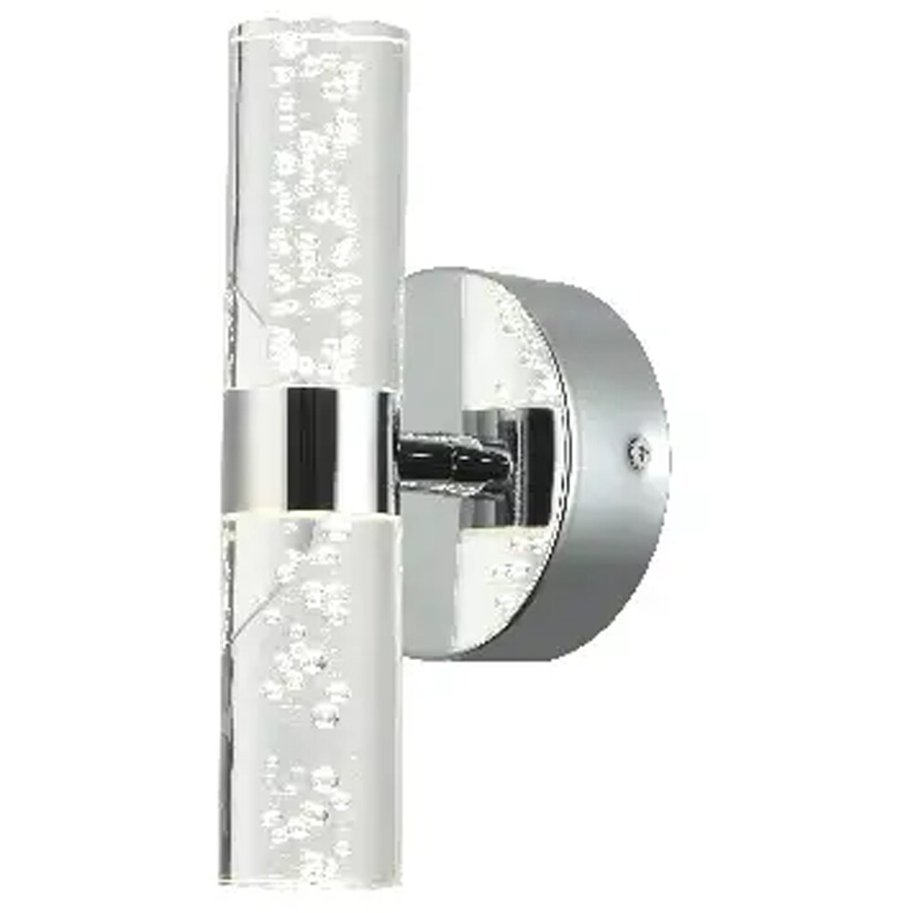 Aplica GOODHOME Myvat 101055192, 7W, 600 lunmeni, IP44, lumina calda, argintiu