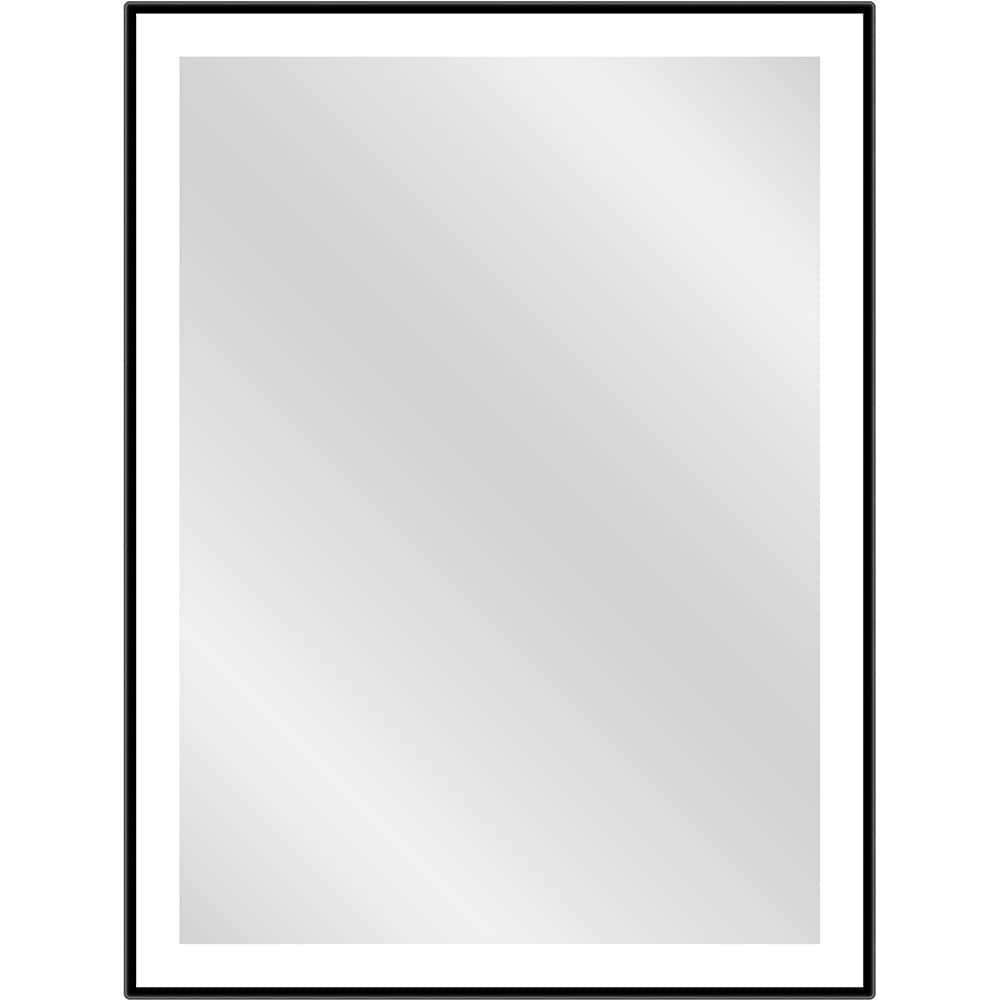 Oglinda baie DUBIEL VITRUM Logan, 60 x 80 cm, iluminare LED, negru