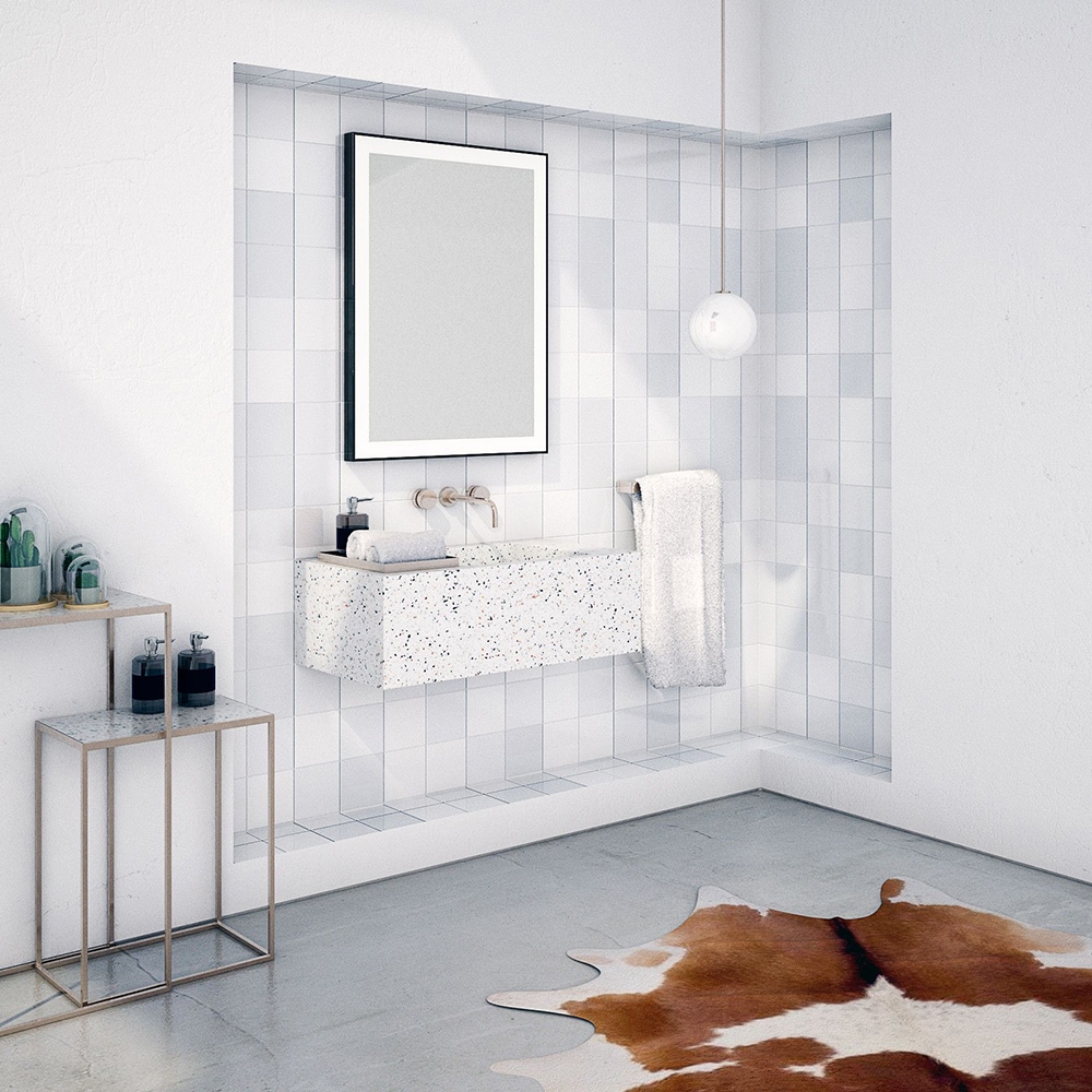 Oglinda baie DUBIEL VITRUM Logan, 60 x 80 cm, iluminare LED, negru