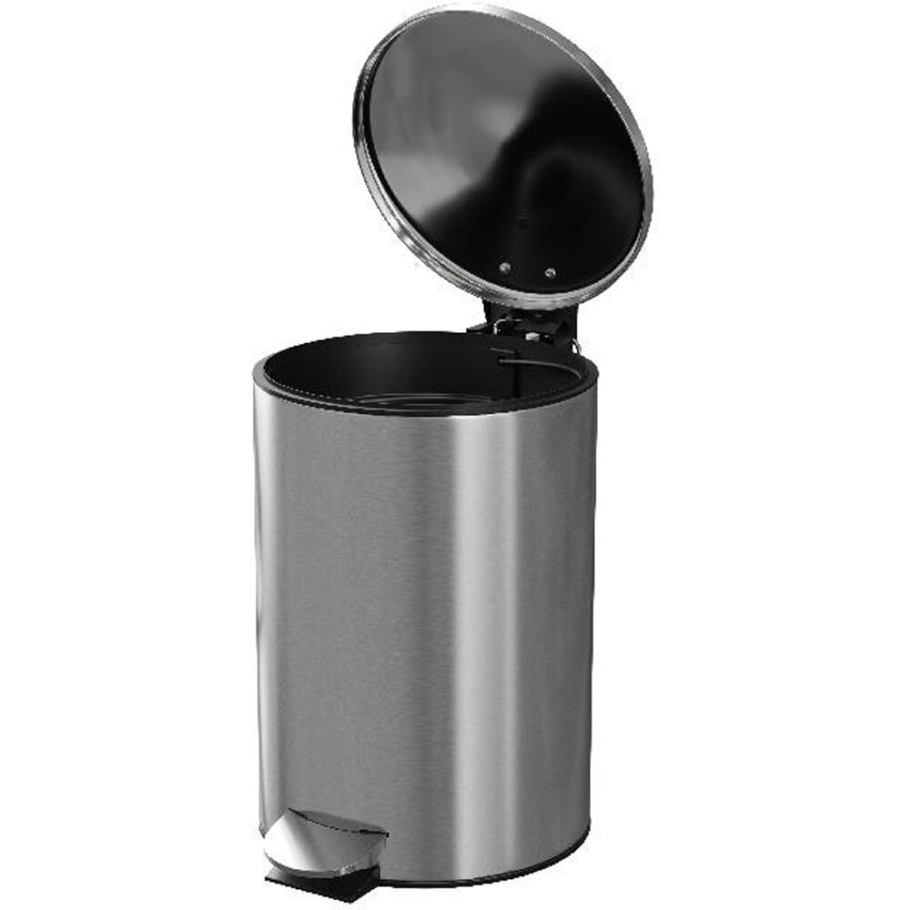 Cos gunoi pentru baie GOODHOME Koros 101058807, 3 l, rotund, otel inoxidabil, crom