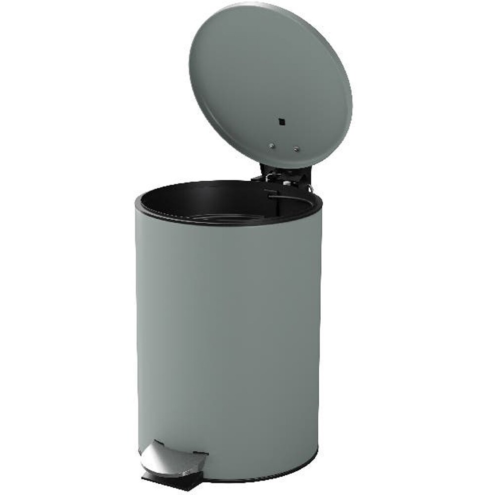 Cos gunoi pentru baie GOODHOME Koros 101058811, 3 l, rotund, otel inoxidabil, gri