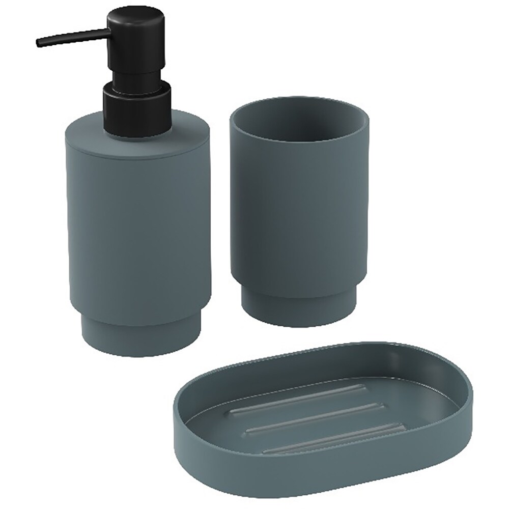 Savoniera GOODHOME Kina, 14 x 9 x 2 cm, plastic ABS, verde pin