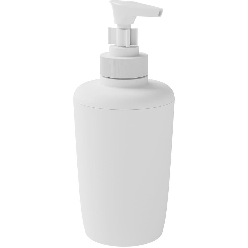 Dozator sapun Glomma, 7x7x16.5 cm, 200 ml, polipropilena, alb