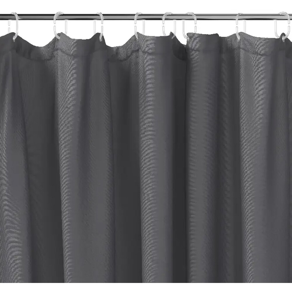 Perdea dus GOODHOME Koros, poliester, 180 x 200 cm, gri