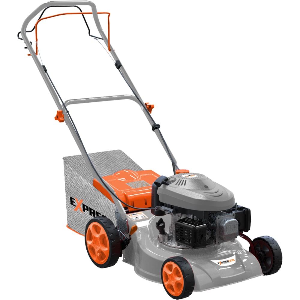 Masina de tuns gazon Expres 509, motor benzina, 99 CC, 2.7 CP, latime taiere 46 cm, sac colector 45 L