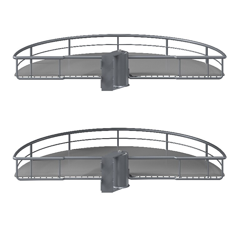 Sistem depozitare colt GOODHOME Jolly Pebre, 80 cm, antracit