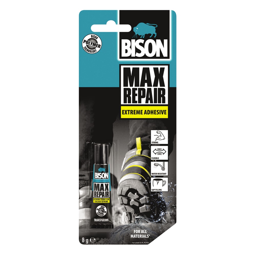 Adeziv universal BISON Max Repair, transparent, 8g