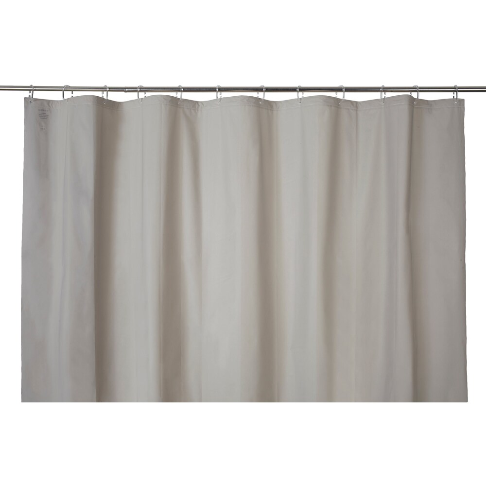 Perdea dus Drina GoodHome, poliester, 180x200 cm, maro deschis