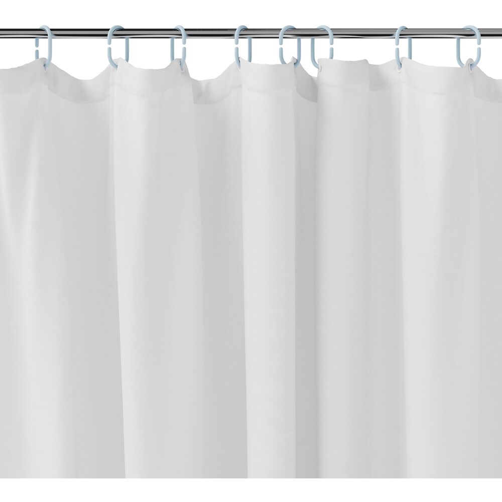 Perdea dus Glomma GoodHome, poliester, 180x200 cm, alb