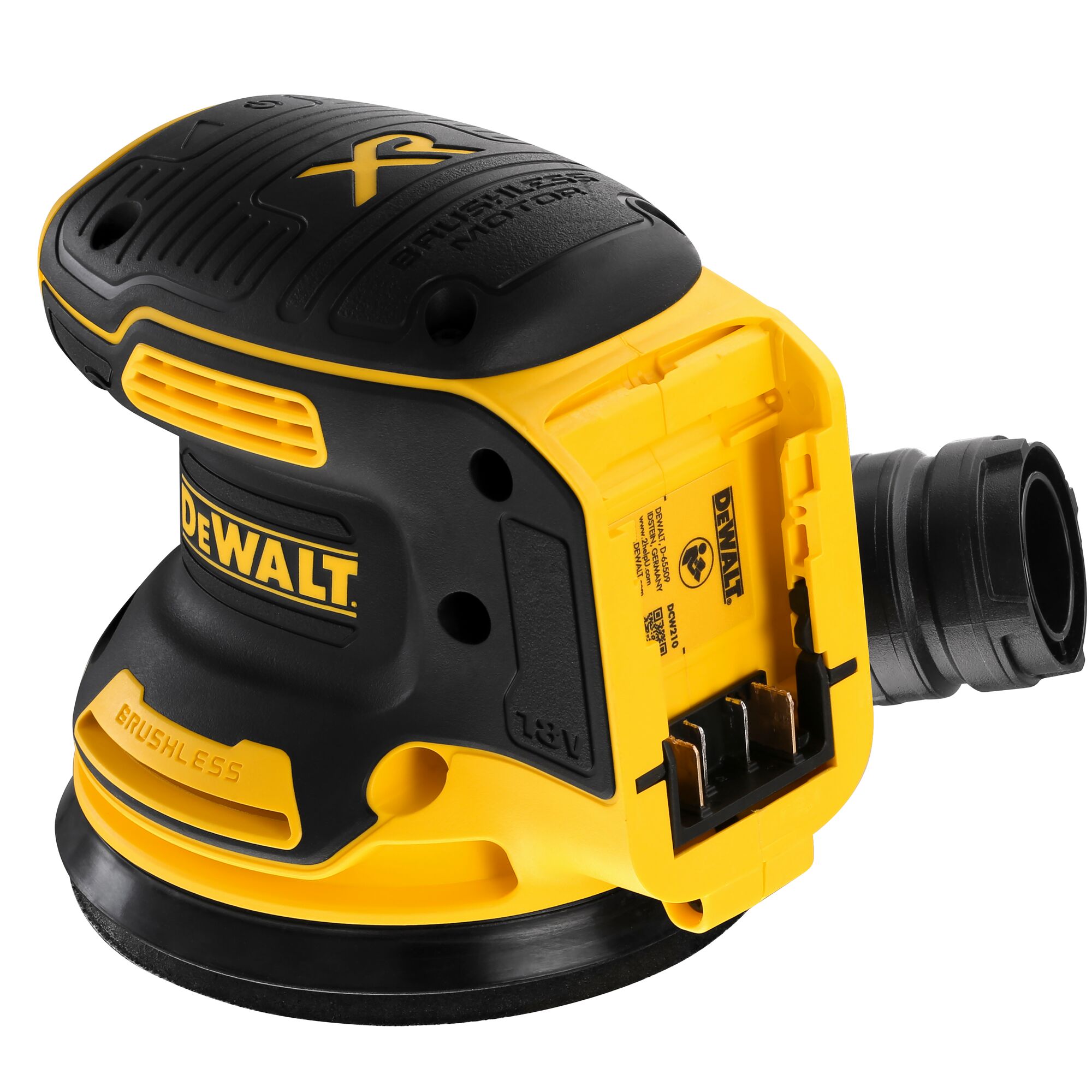 Slefuitor orbital DeWALT DCW210N-XJ, 18V, 12000RPM, Disc 125mm, fara acumulator