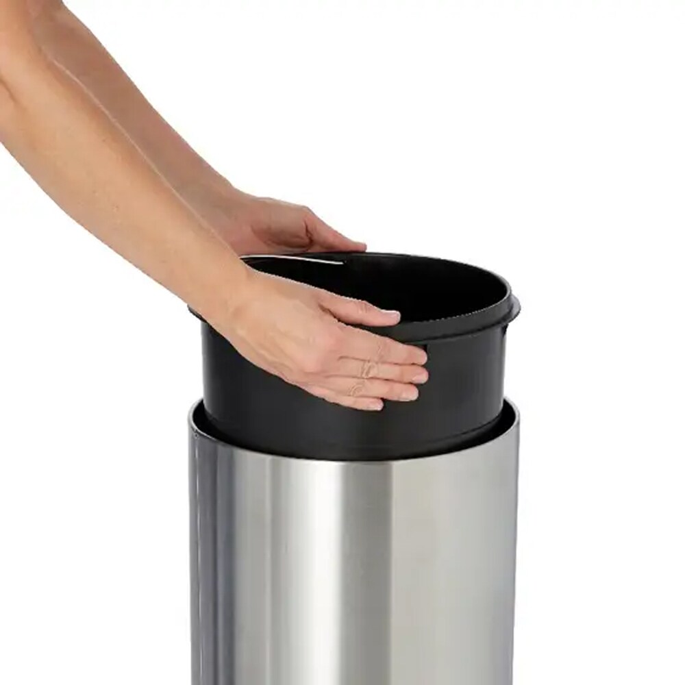 Cos de gunoi COOKE & LEWIS 101103690, 30l, metal, argintiu