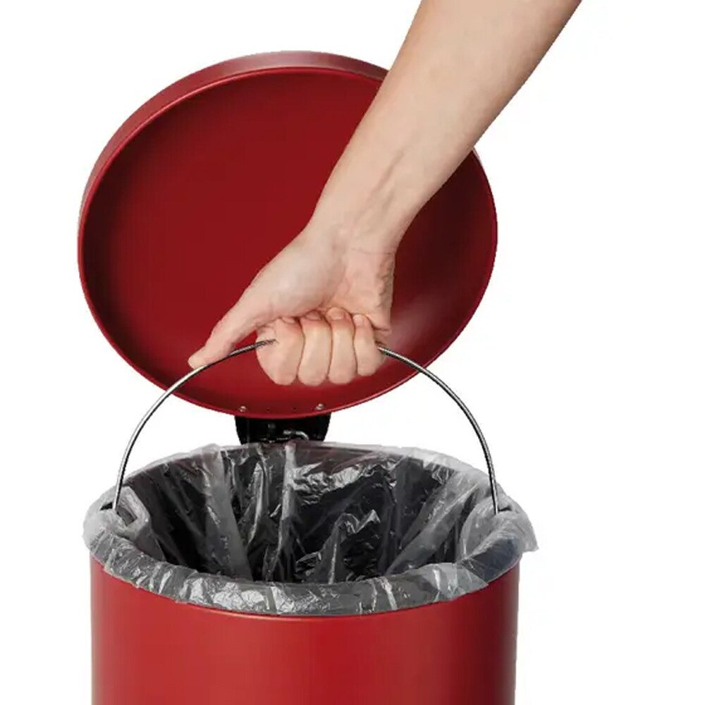 Cos de gunoi COOKE & LEWIS Gerra 101103701, 30l, inox, rosu