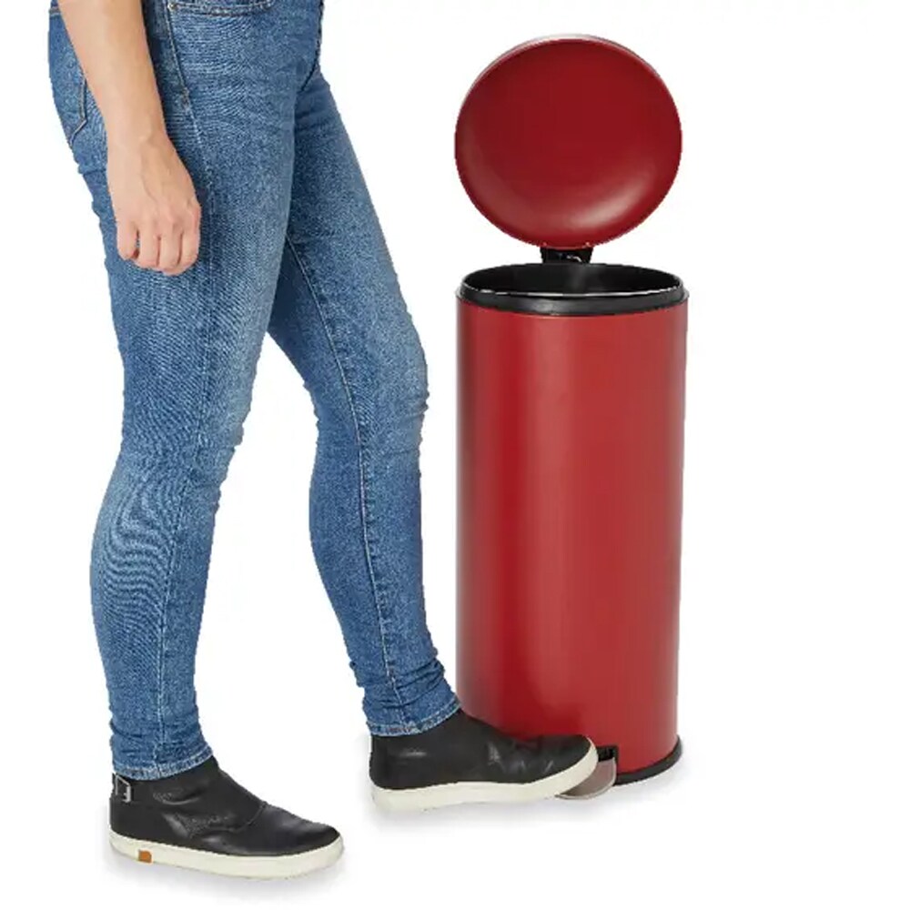 Cos de gunoi COOKE & LEWIS Gerra 101103701, 30l, inox, rosu