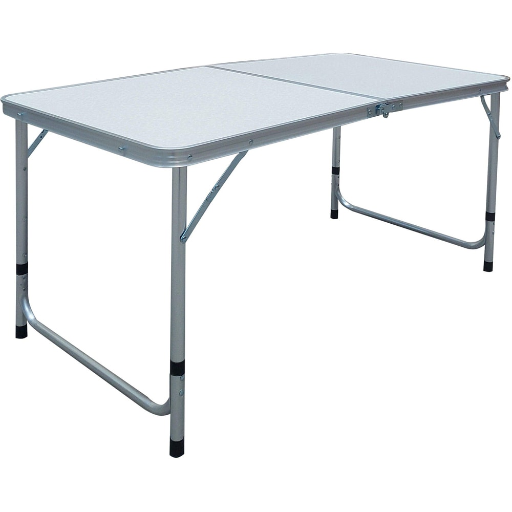 Masa terasa si camping Ucamp, aluminiu, 120 x 60 x 70 cm, gri