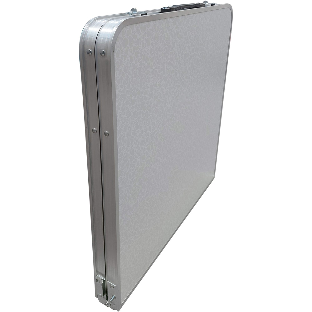 Masa terasa si camping Ucamp, aluminiu, 120 x 60 x 70 cm, gri