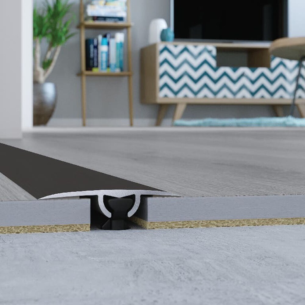 Profil de trecere parchet GOODHOME, aluminiu, 30 x 930 mm, antracit