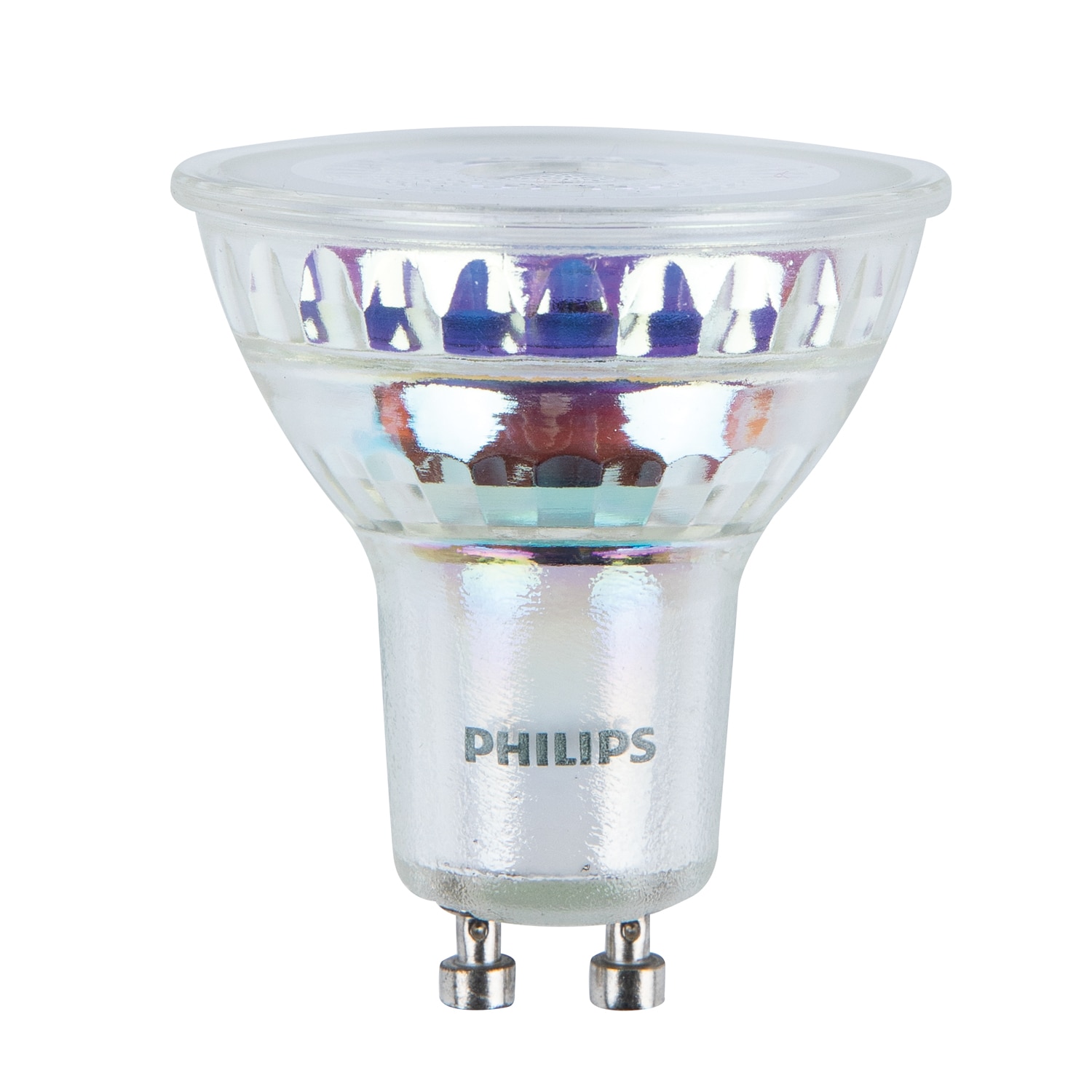 Bec LED, GU10, 35W, 3000K, plastic, model forma reflector directional Philips
