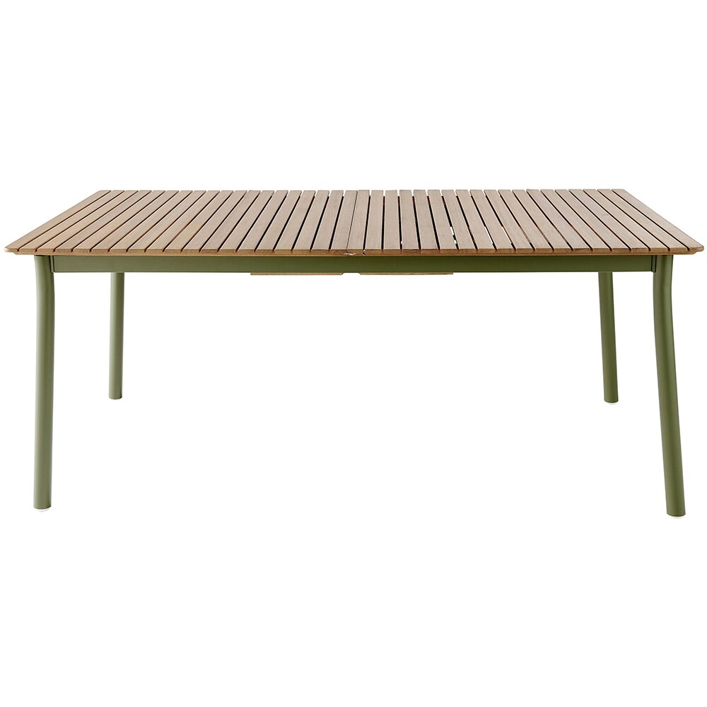 Masa terasa GOODHOME Skoa, lemn, 180 x 90 x 75 cm, verde
