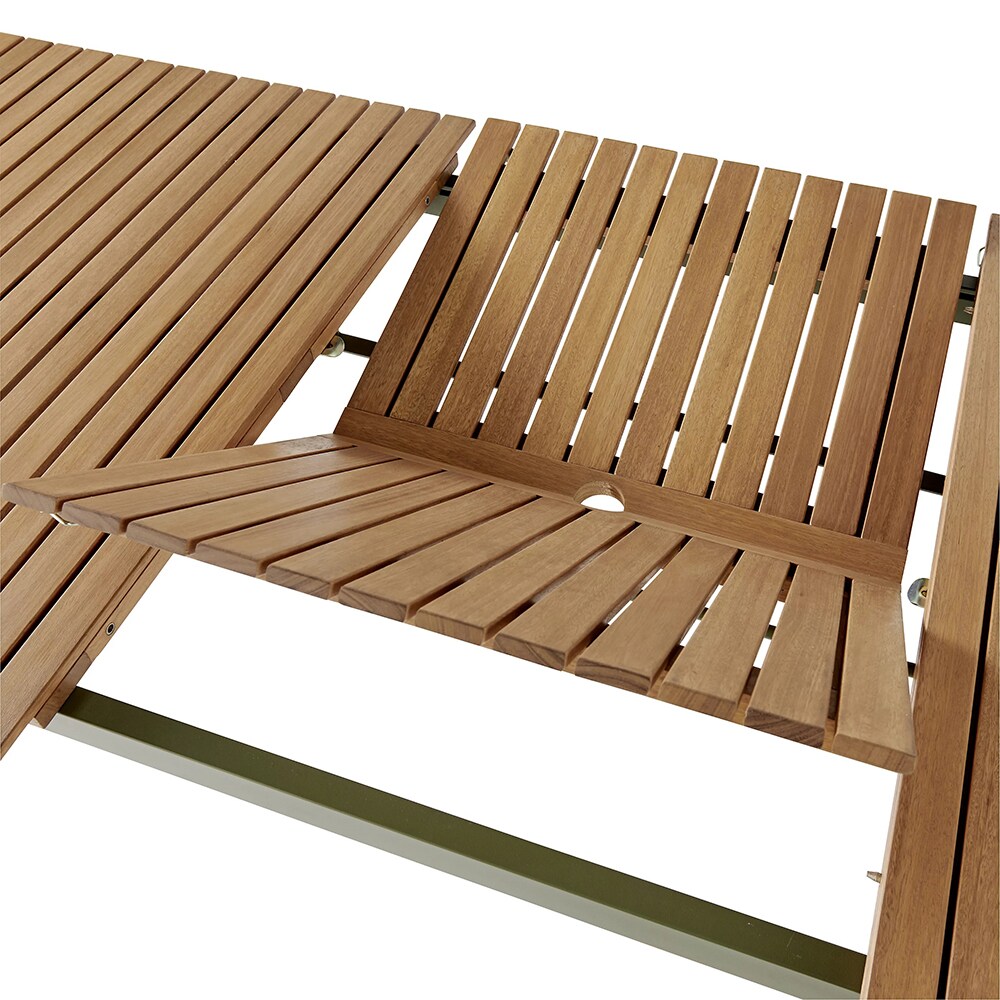 Masa terasa GOODHOME Skoa, lemn, 180 x 90 x 75 cm, verde