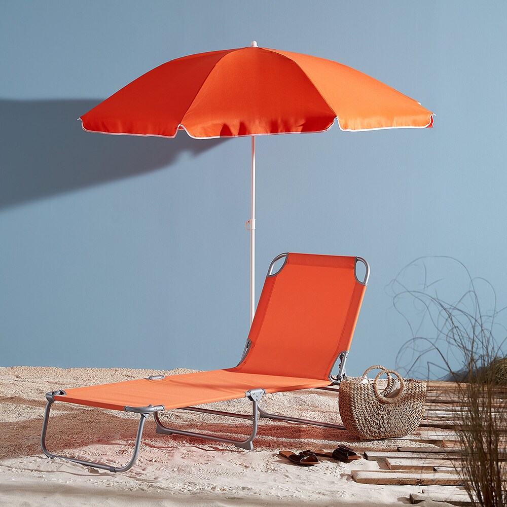 Umbrela terasa Curacao, otel, 180 x 188 cm, portocaliu