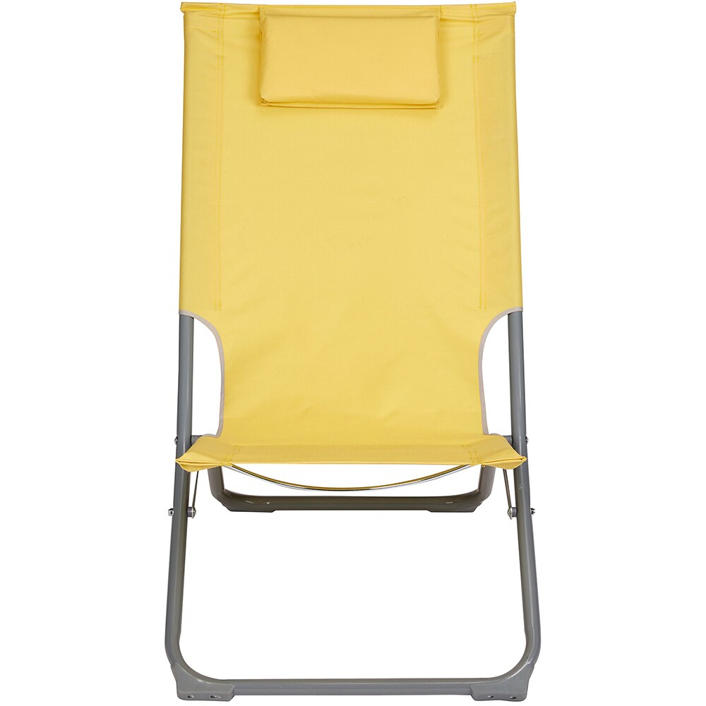 Scaun terasa Curacao, otel, 73 x 47 x 79 cm, galben