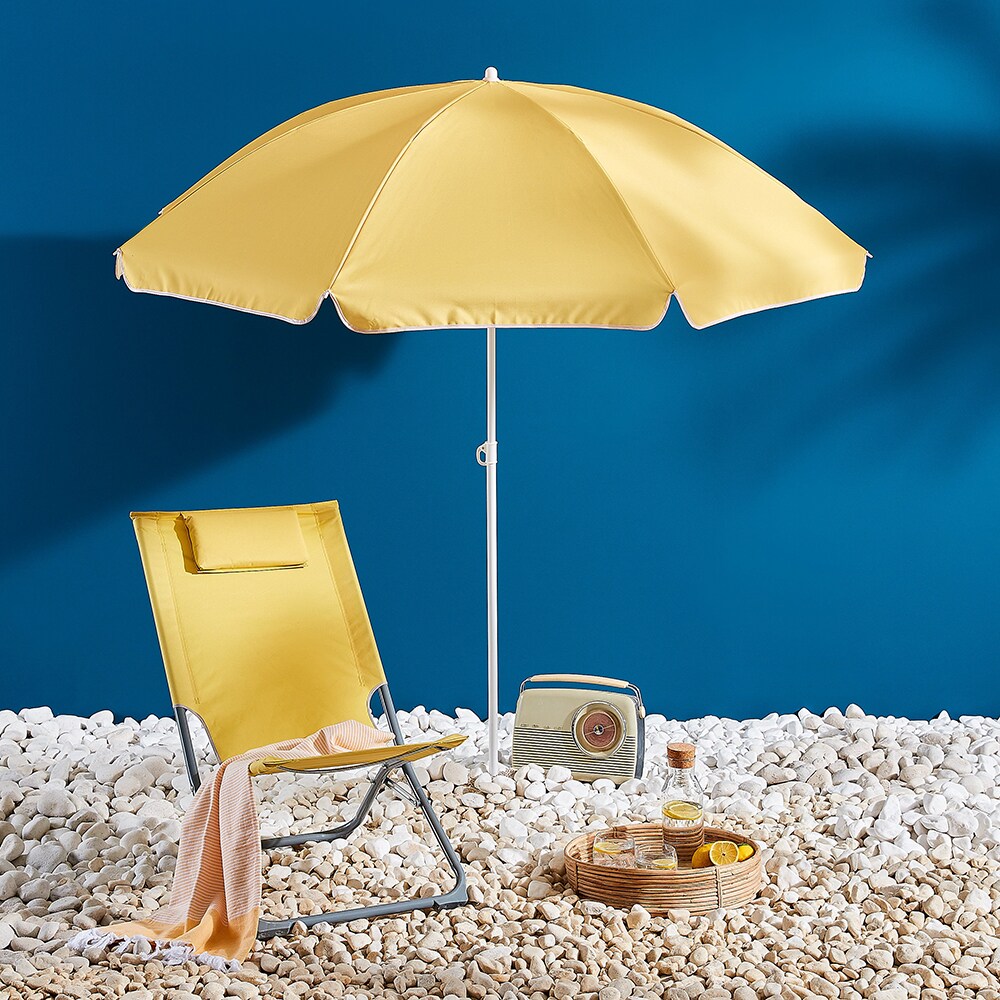 Scaun terasa Curacao, otel, 73 x 47 x 79 cm, galben