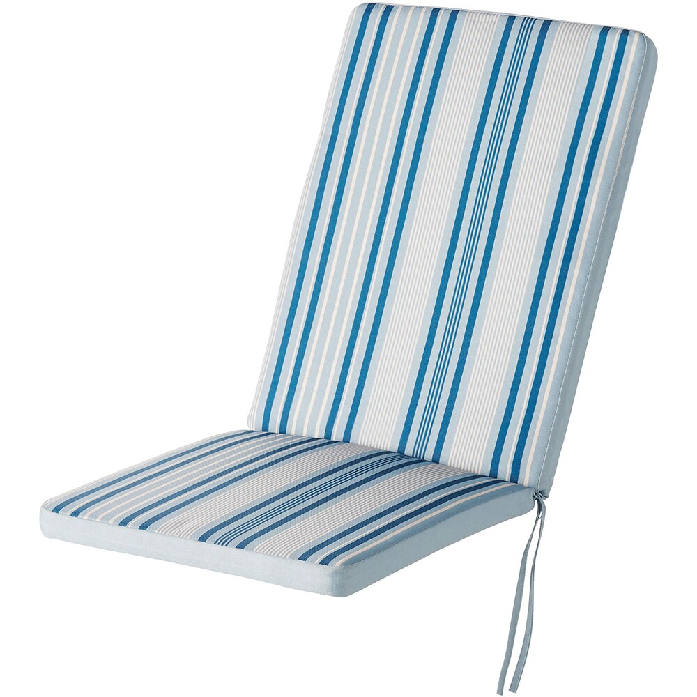 Perna scaun GOODHOME Isla, 40 x 94 cm, alb-albastru