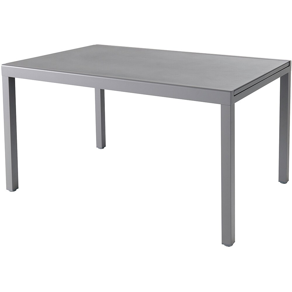 Masa terasa GOODHOME Moorea, aluminiu, 200 x 90 x 75 cm, gri