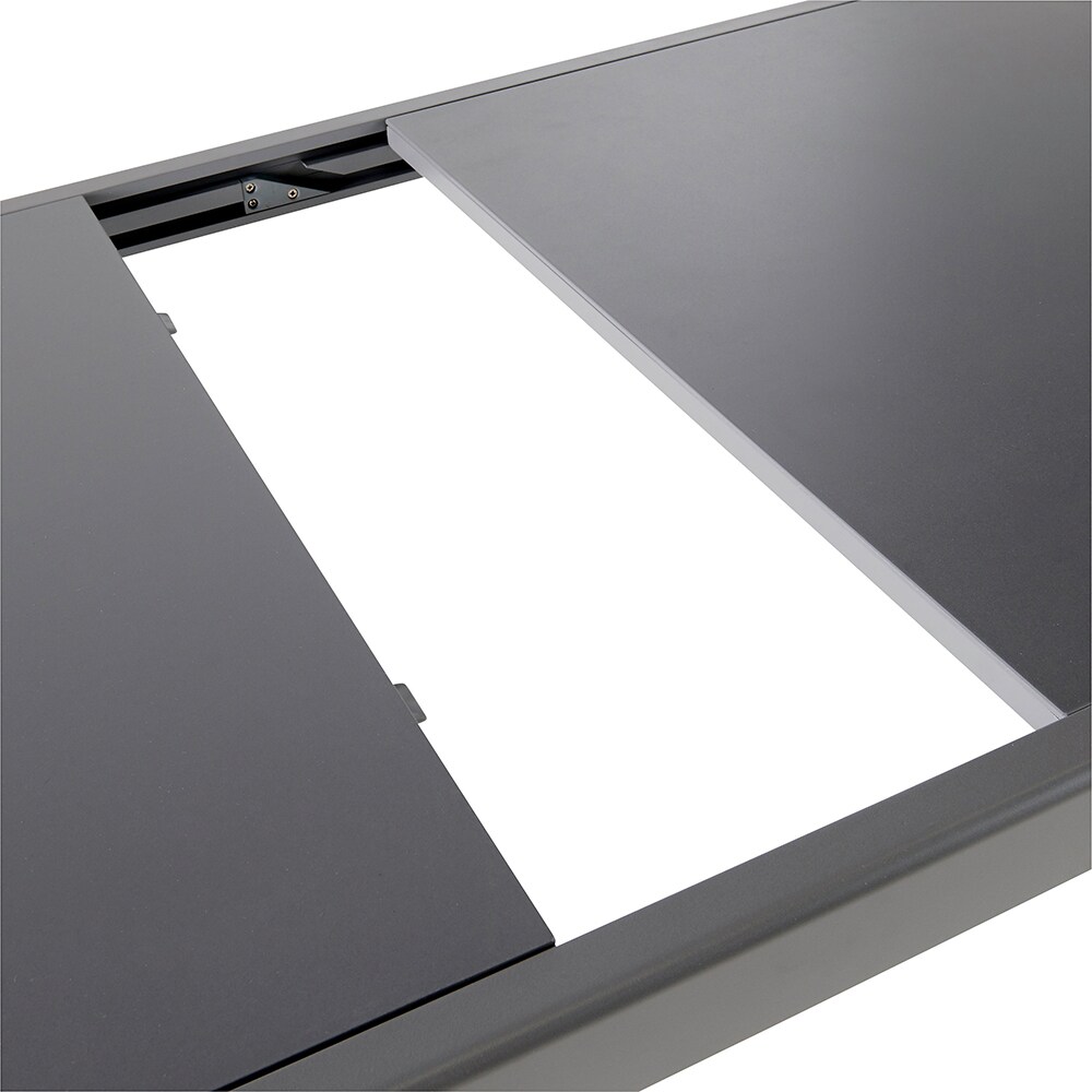 Masa terasa GOODHOME Moorea, aluminiu, 200 x 90 x 75 cm, gri