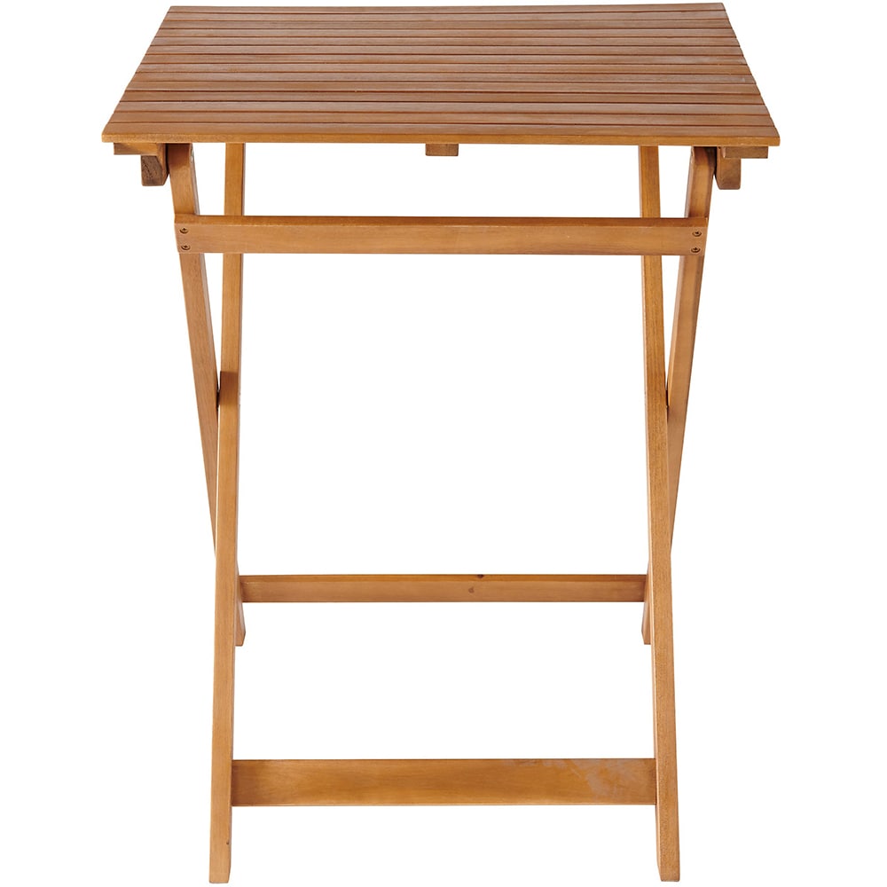 Masa terasa GOODHOME Virginia, lemn, 60 x 60 x 74 cm, bej