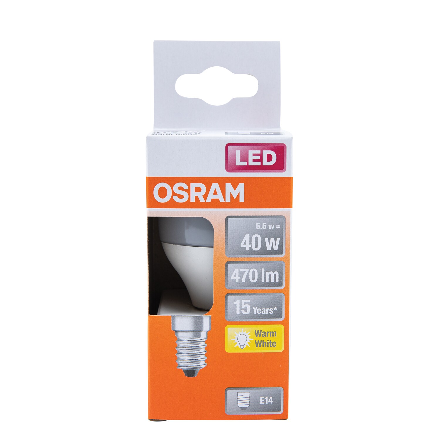 Bec Led Osram Sfera E14 5W 470Lm Cald