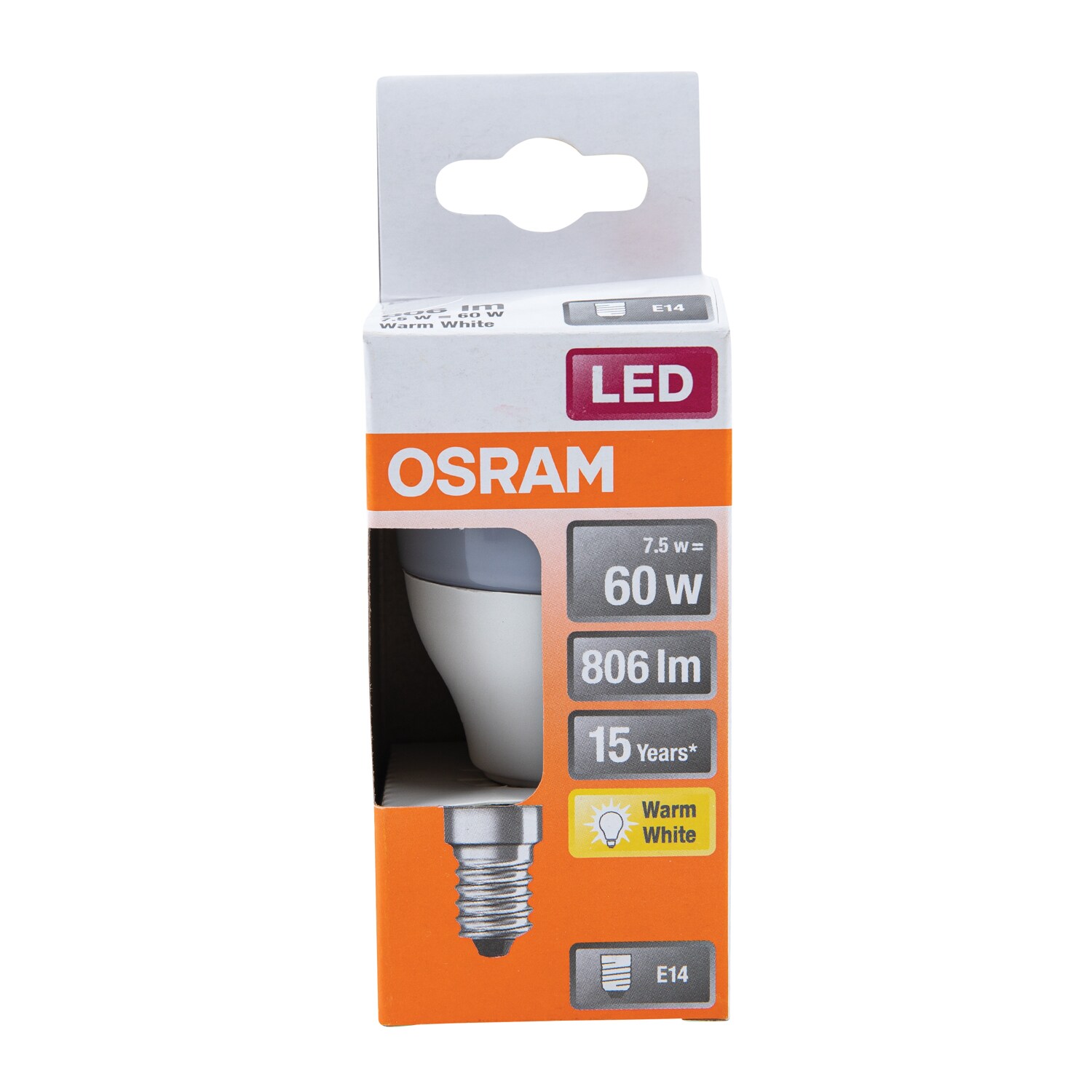 Bec Led Osram E14 8W 806Lm Cald