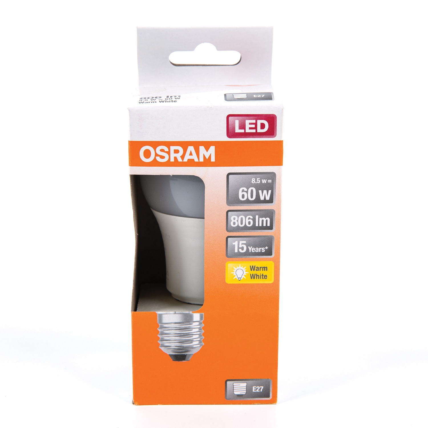 Bec LED, E27, 8.5 W, 806 LM, cald  Osram