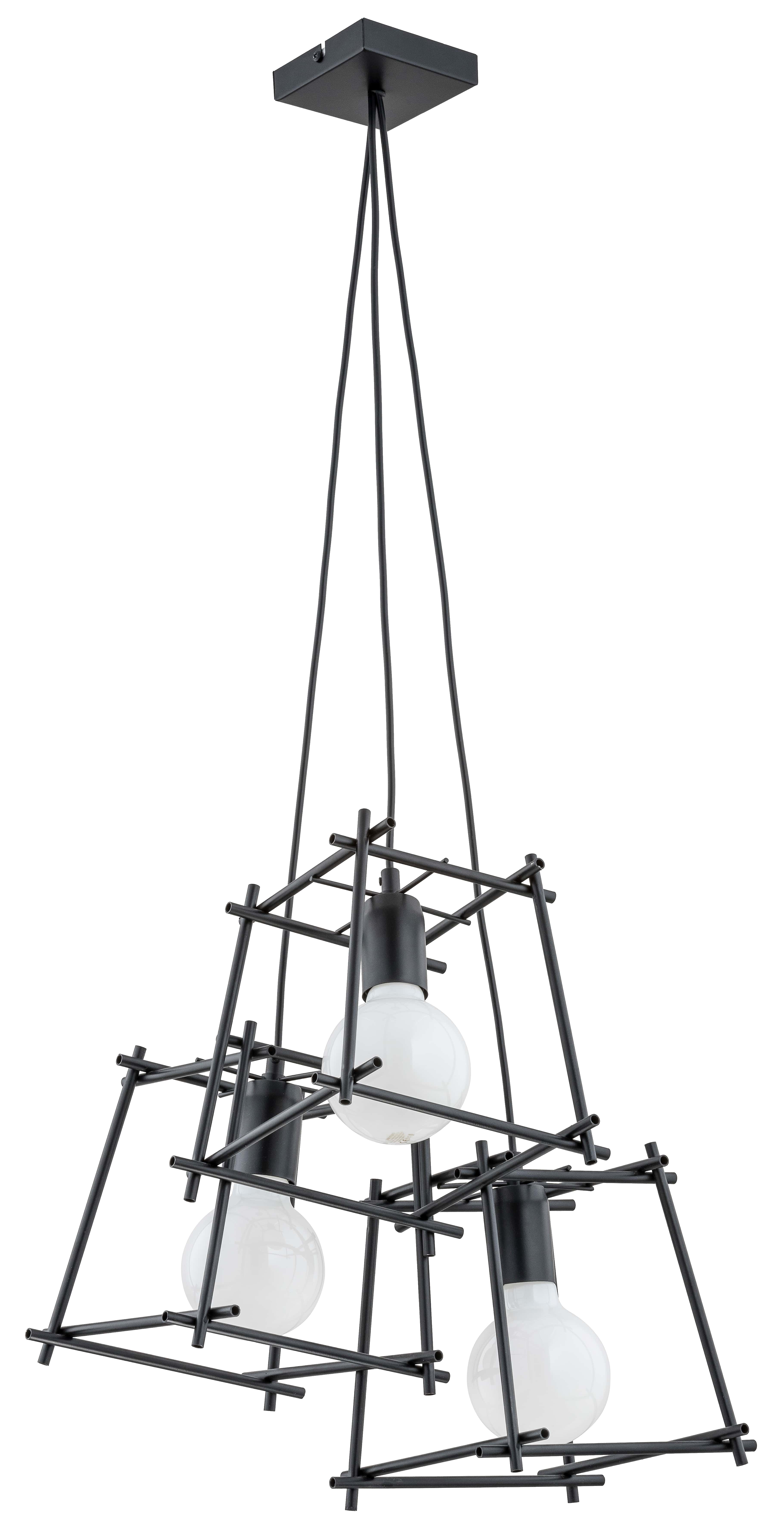 Lustra tip pendul, Negru, 60 W, 3 x E27  Alfa Moro