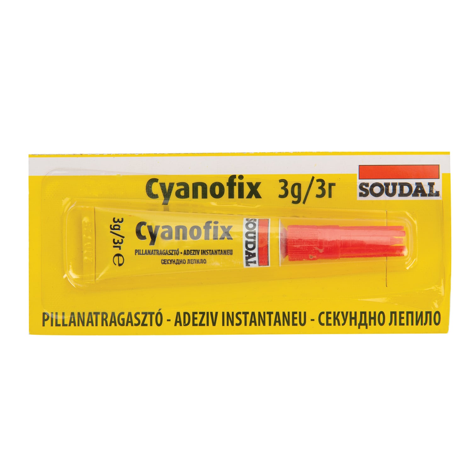 Adeziv universal SOUDAL Cyano Fix, transparent, 3g