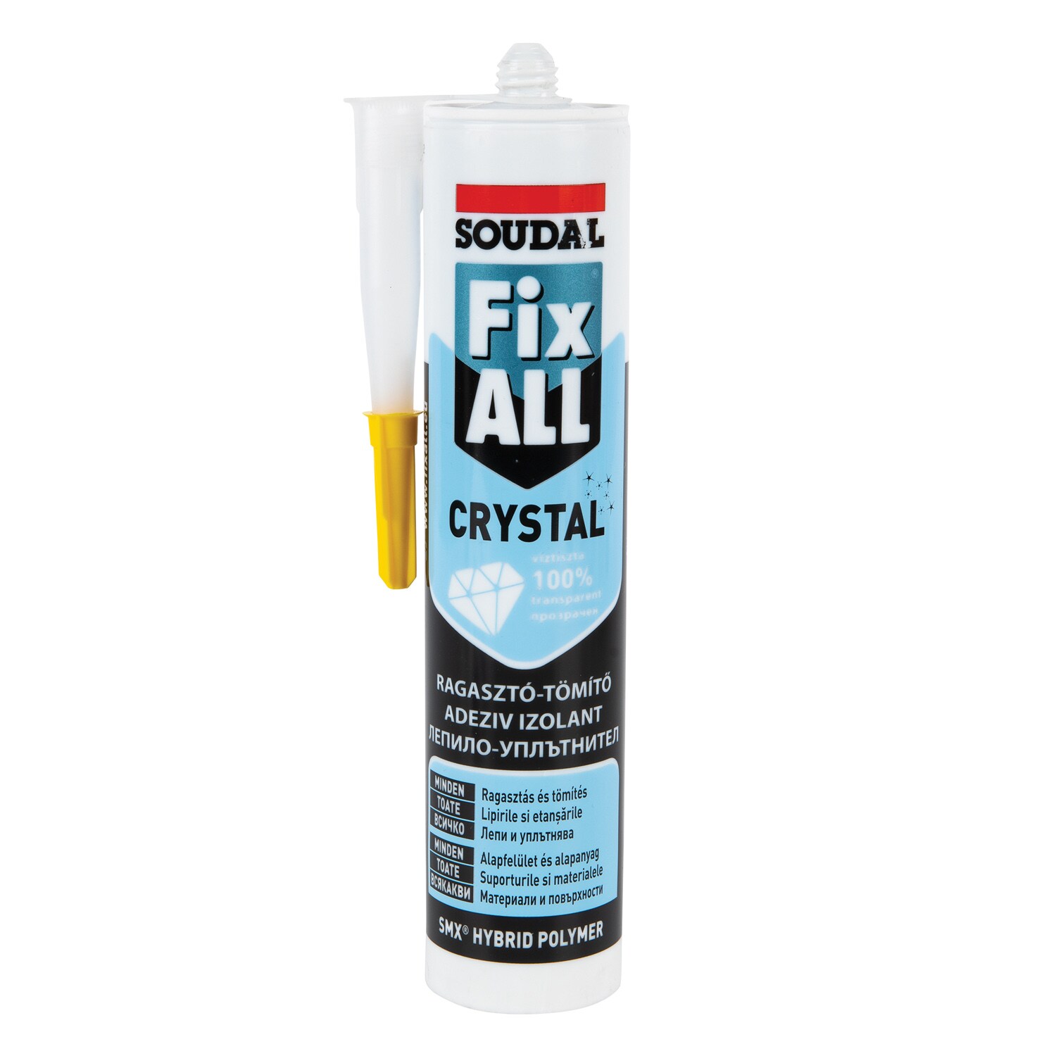 Adeziv pentru constructii SOUDAL Fix All Crystal, 290 ml