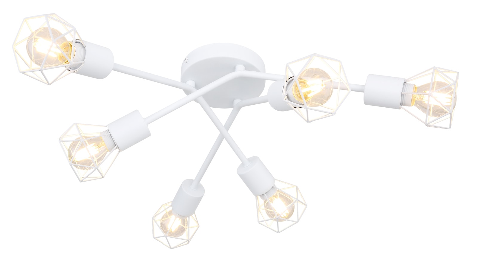 Plafoniera, 6 x 40 W, alb, metal  Globo Xara I