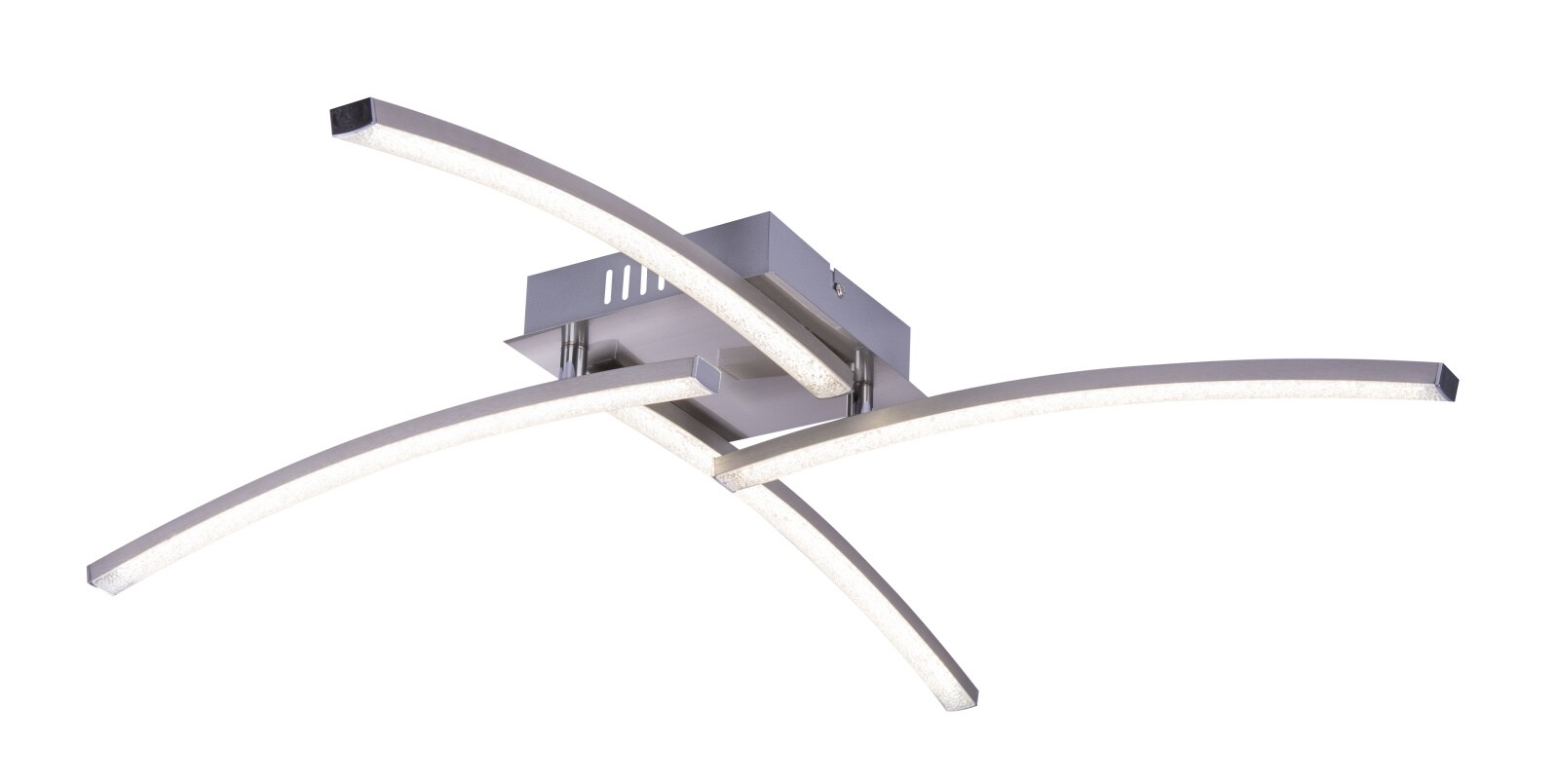 Plafoniera LED, 1 x 24 W, nichel mat, plastic  Globo Tansy