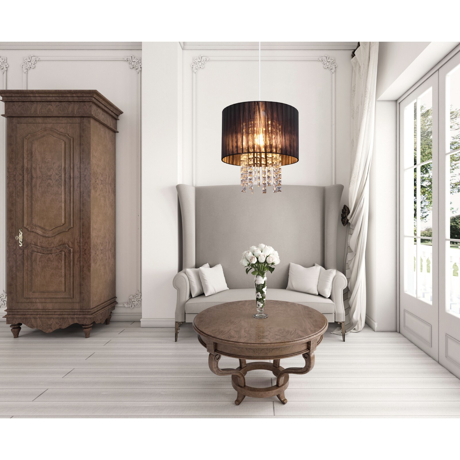 Lustra tip pendul, Negru, 60 W, 1 x E27  Globo Globo Pyra